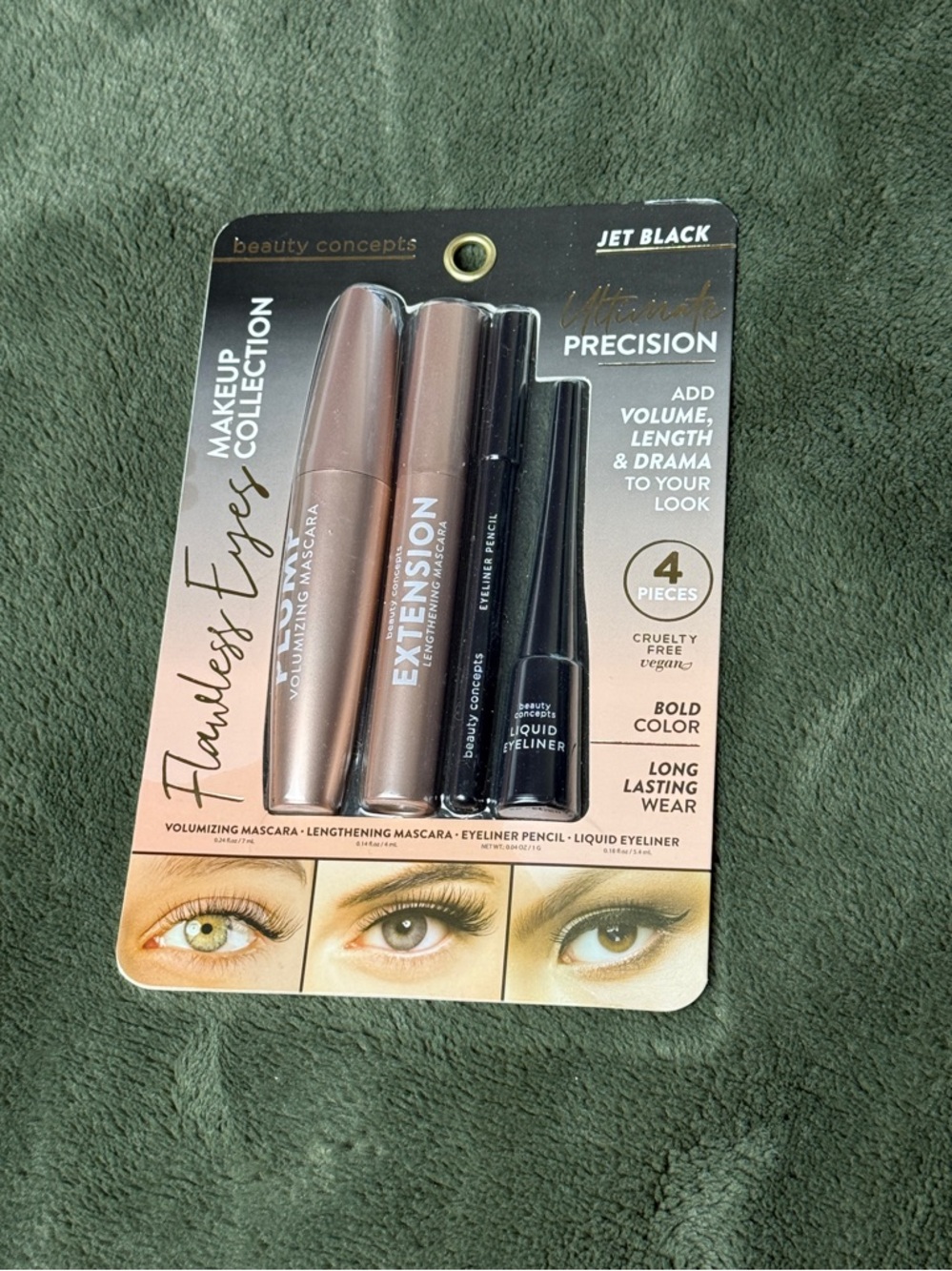 Beauty Collection Flawless Eyes Makeup Collection Jet Black Mascara And Eyeliner
